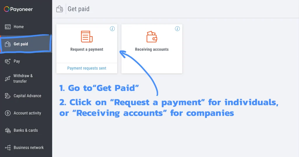 How to get paid with Payoneer 1