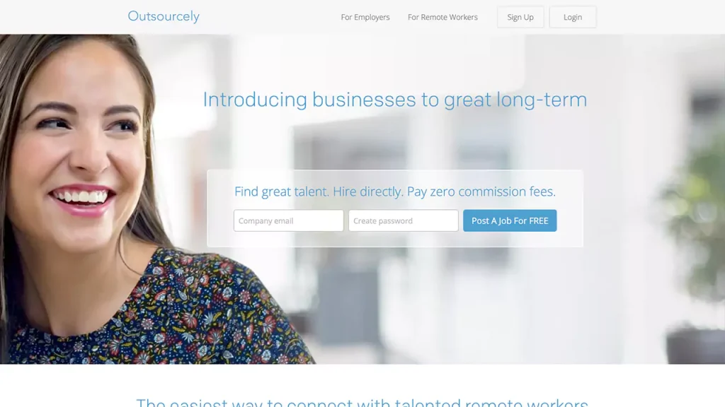 Outsourcely is a job board for freelancers